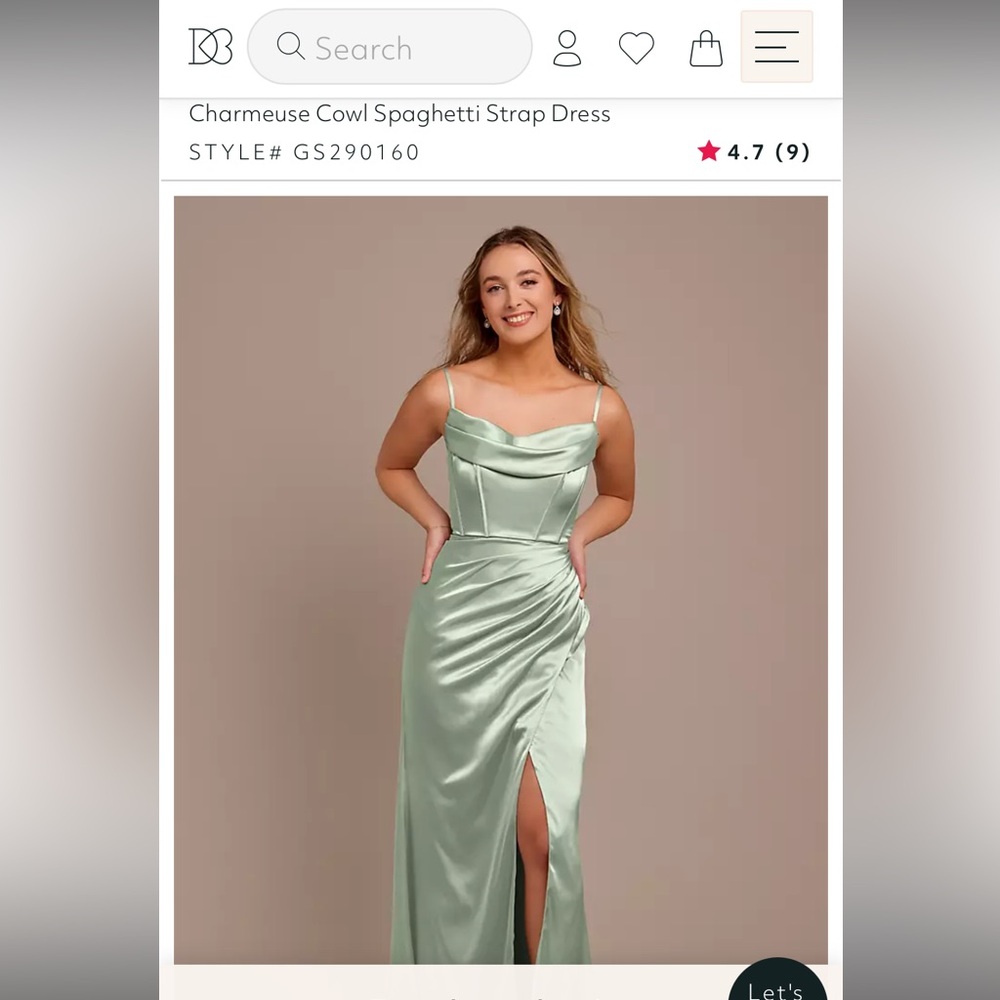 David Bridal Dusty Sage Bridesmaids Dress